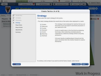 Screen ze hry Football Manager 2010