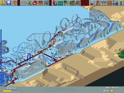 Screen ze hry Roller Coaster Tycoon