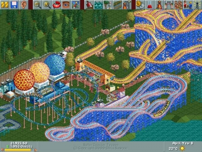 Screen ze hry Roller Coaster Tycoon