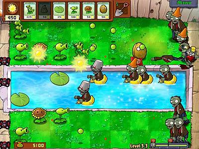 Screen ze hry Plants vs Zombies