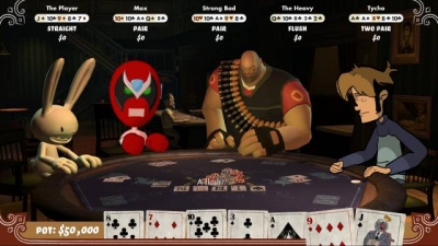 Screen ze hry Poker Night at the Inventory
