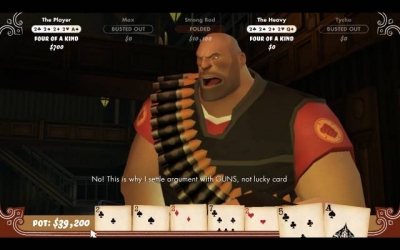 Screen ze hry Poker Night at the Inventory