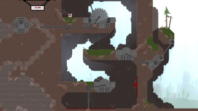 Screen ze hry Super Meat Boy