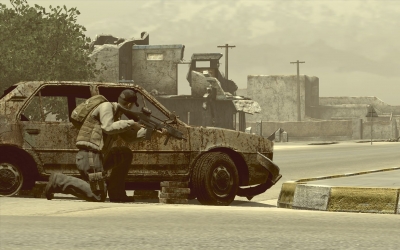 Screen ze hry ArmA II: Private Military Company