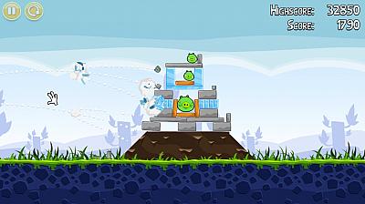 Screen ze hry Angry Birds
