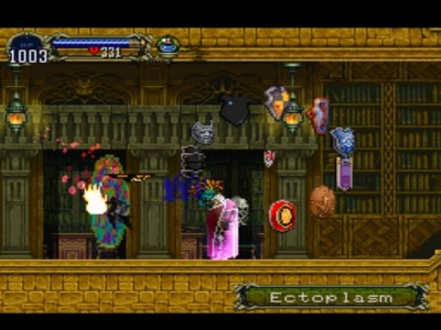 Screen ze hry Castlevania: Symphony of the Night