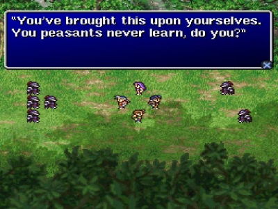 Screen ze hry Final Fantasy Origins