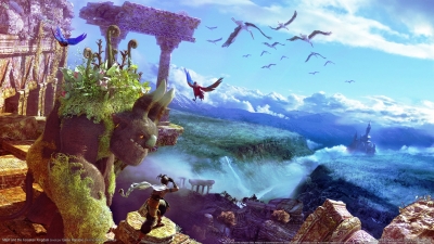 Artwork ke he Majin and the Forsaken Kingdom