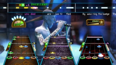 Screen ze hry Guitar Hero: Smash Hits