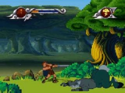 Screen ze hry Disneys Hercules: Action Game