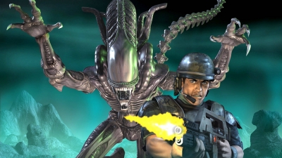 Artwork ke he Aliens Versus Predator: Extinction