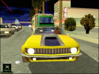 Screen ze hry Crazy Taxi 3: High Roller