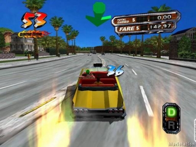 Screen ze hry Crazy Taxi 3: High Roller