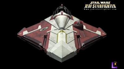 Artwork ke he Star Wars Jedi Starfighter