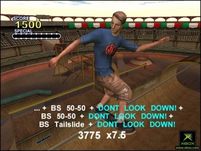Screen ze hry Tony Hawks Pro Skater 2X