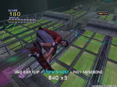 Screen ze hry Tony Hawks Pro Skater 2X