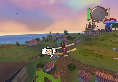 Screen ze hry Snoopy vs. the Red Baron