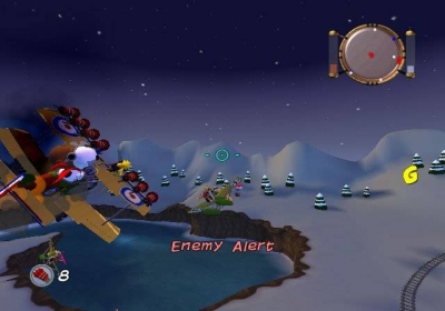 Screen ze hry Snoopy vs. the Red Baron