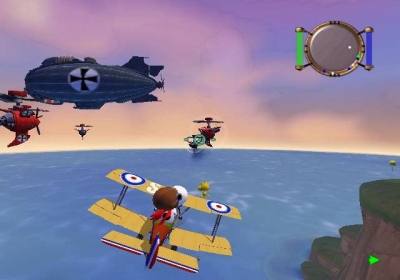 Screen ze hry Snoopy vs. the Red Baron