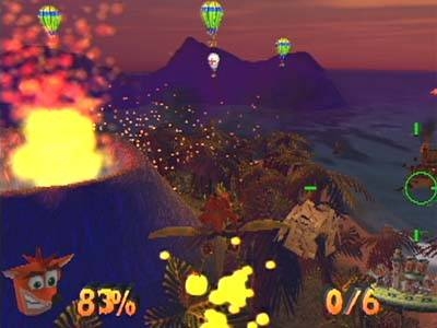 Screen ze hry Crash Bandicoot: The Wrath of Cortex