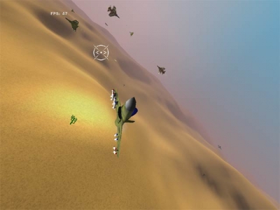 Screen ze hry GL-117 Action Flight Simulator