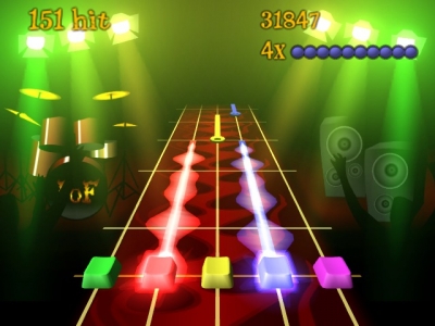Screen ze hry Frets on Fire