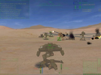 Screen ze hry MechWarrior 4: Vengeance