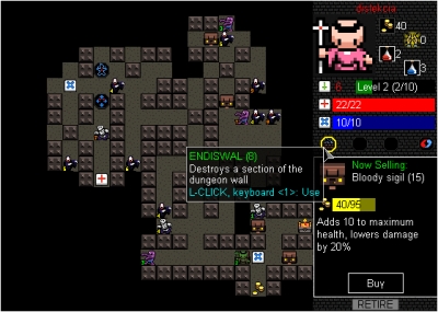 Screen ze hry Desktop Dungeons