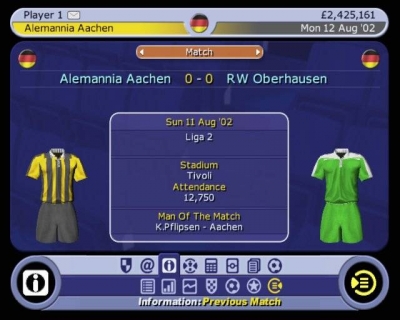 Screen ze hry LMA Manager 2003