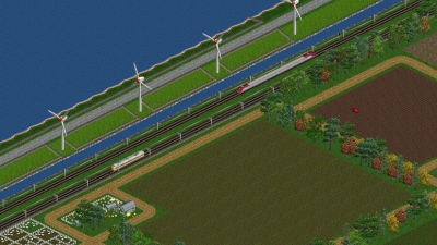 Screen ze hry OpenTTD