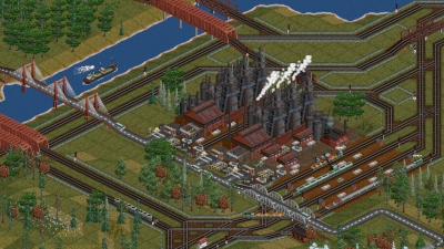 Screen ze hry OpenTTD