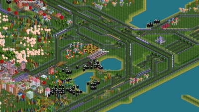 Screen ze hry OpenTTD