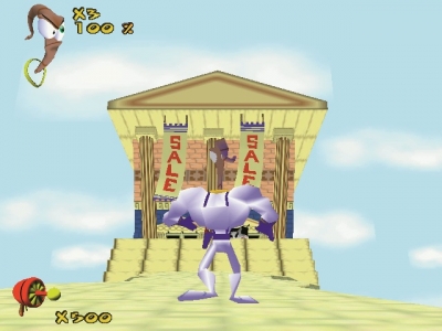 Screen ze hry Earthworm Jim 3D