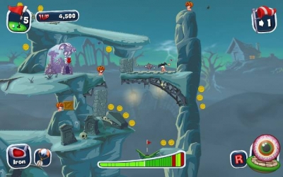 Screen ze hry Worms Crazy Golf