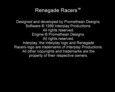 Screen ze hry Renegade Racers