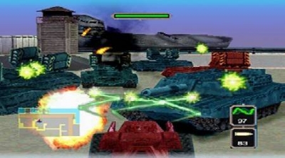 Screen ze hry BattleTanx: Global Assault