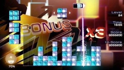 Screen ze hry Lumines: Electronic Symphony