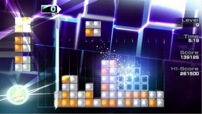 Screen ze hry Lumines: Electronic Symphony