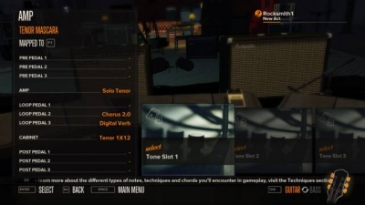 Screen ze hry Rocksmith
