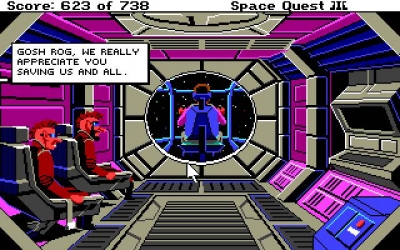 Screen ze hry Space Quest III: The Pirates of Pestulon