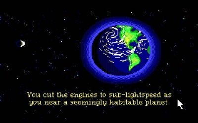 Screen ze hry Space Quest III: The Pirates of Pestulon