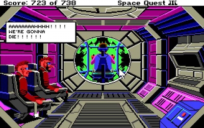 Screen ze hry Space Quest III: The Pirates of Pestulon