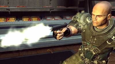 Screen ze hry Eat Lead: The Return of Matt Hazard