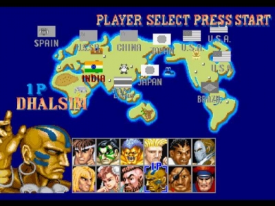 Screen ze hry Street Fighter Collection 2