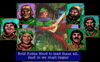 Screen ze hry Conquests of the Longbow: The Legend of Robin Hood