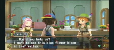 Screen ze hry Harvest Moon: Hero of Leaf Valley