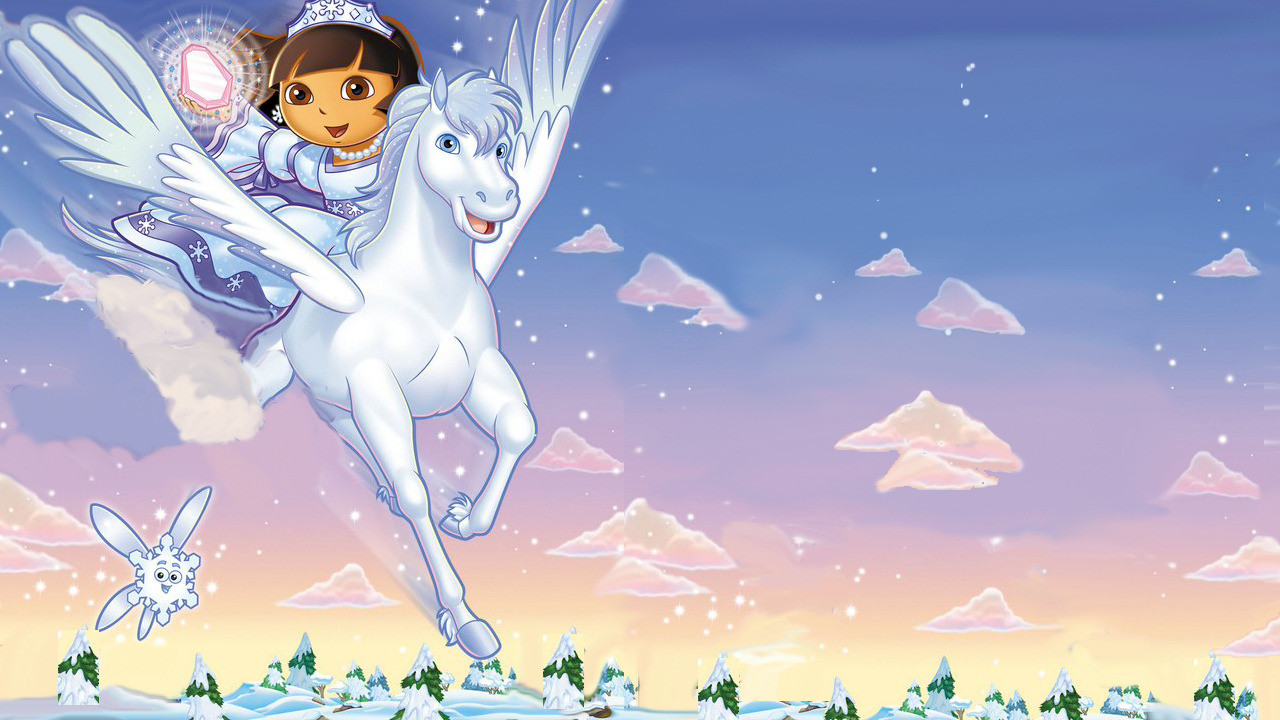 Artwork ke hře Dora Saves the Snow Princess.