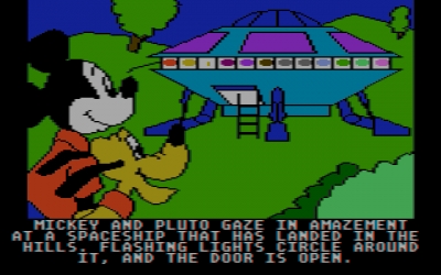 Screen ze hry Mickey�s Space Adventure