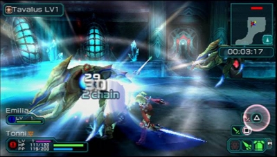 Screen ze hry Phantasy Star Portable 2