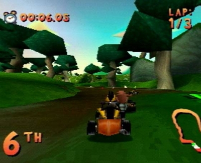 Screen ze hry Looney Tunes Racing